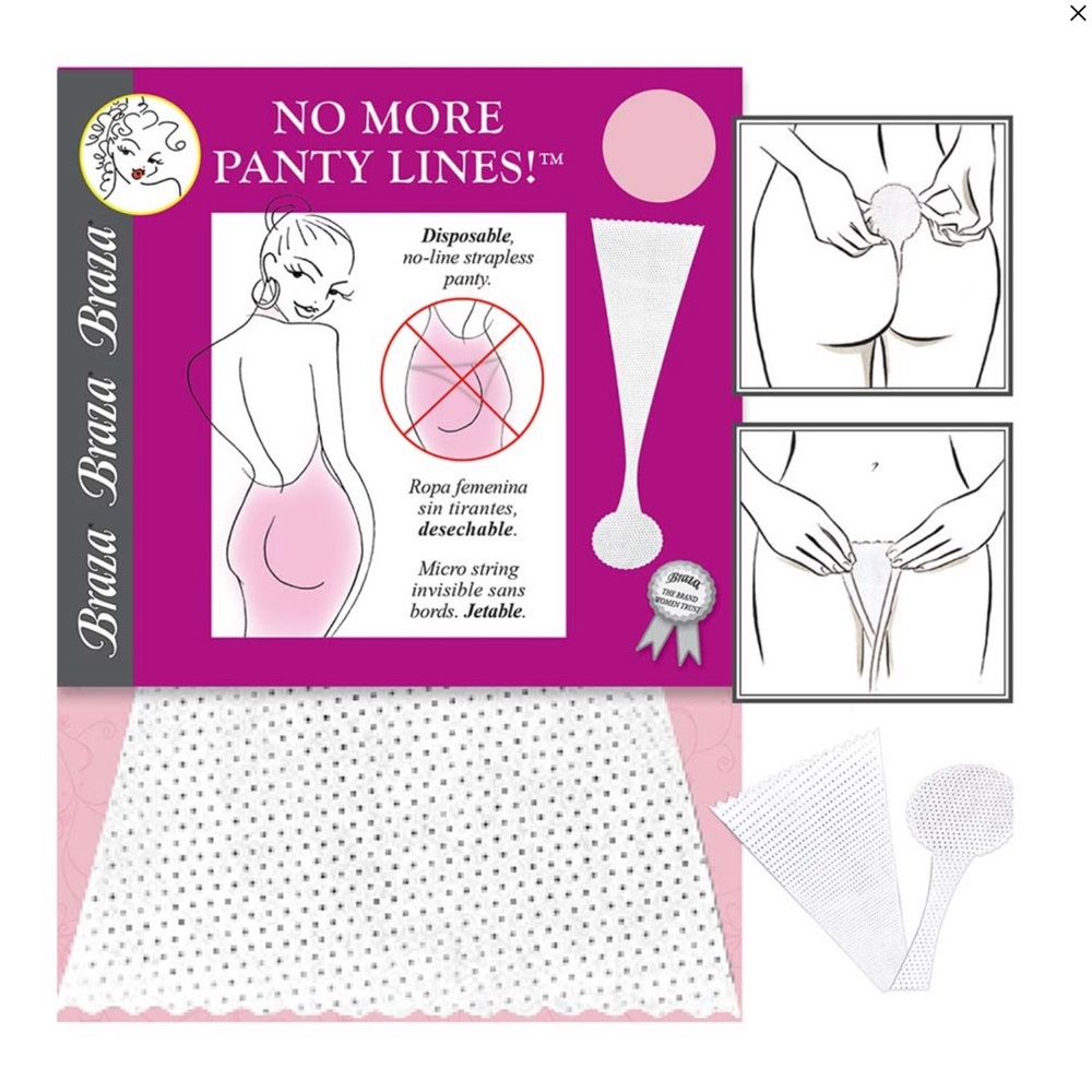 2 for $10! Braza- No More Panty Lines! NEW WITH TAGS! - Picture 2 of 3